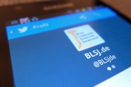 BLSJ-Seite in Twitter-App