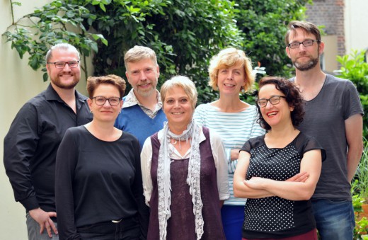 Jury des Felix-Rexhausen-Preises 2016: von links: Falk Steinborn, Dr. Petra Werner, Arnd Riekmann, H. Marie Breer, Andrea Lueg, Sefa İnci Suvak, Dr. Lars Rinsdorf; Foto: Axel Bach