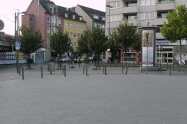 Der Felix-Rexhausen-Platz in Koeln; zwischen Eigelstein und Hauptbahnhof; Foto: Axel Bach
