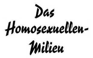 Logoschriftzug Homosexuellen-Milieu